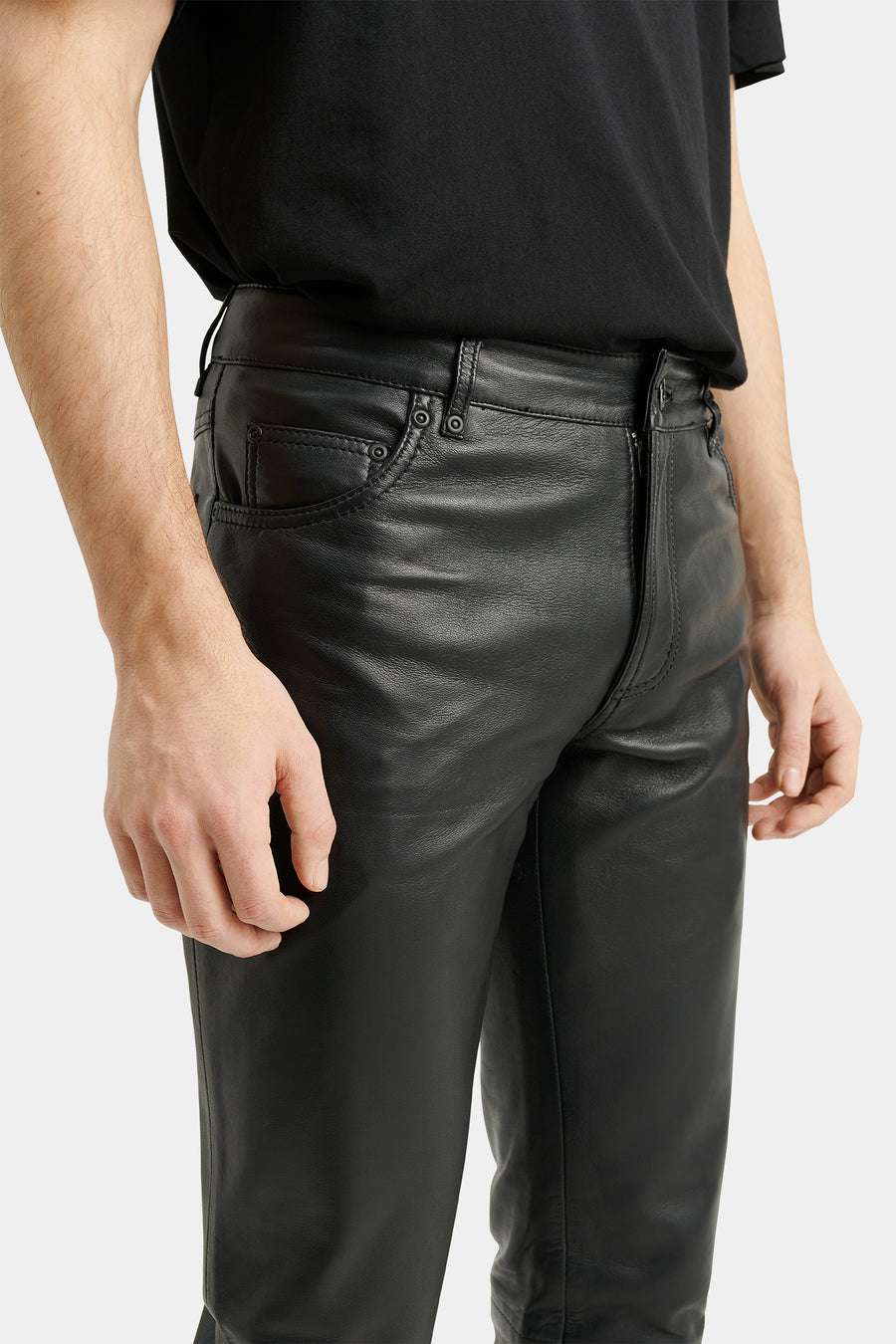 Rockandblue Leren broek Abbe Pants voor heren