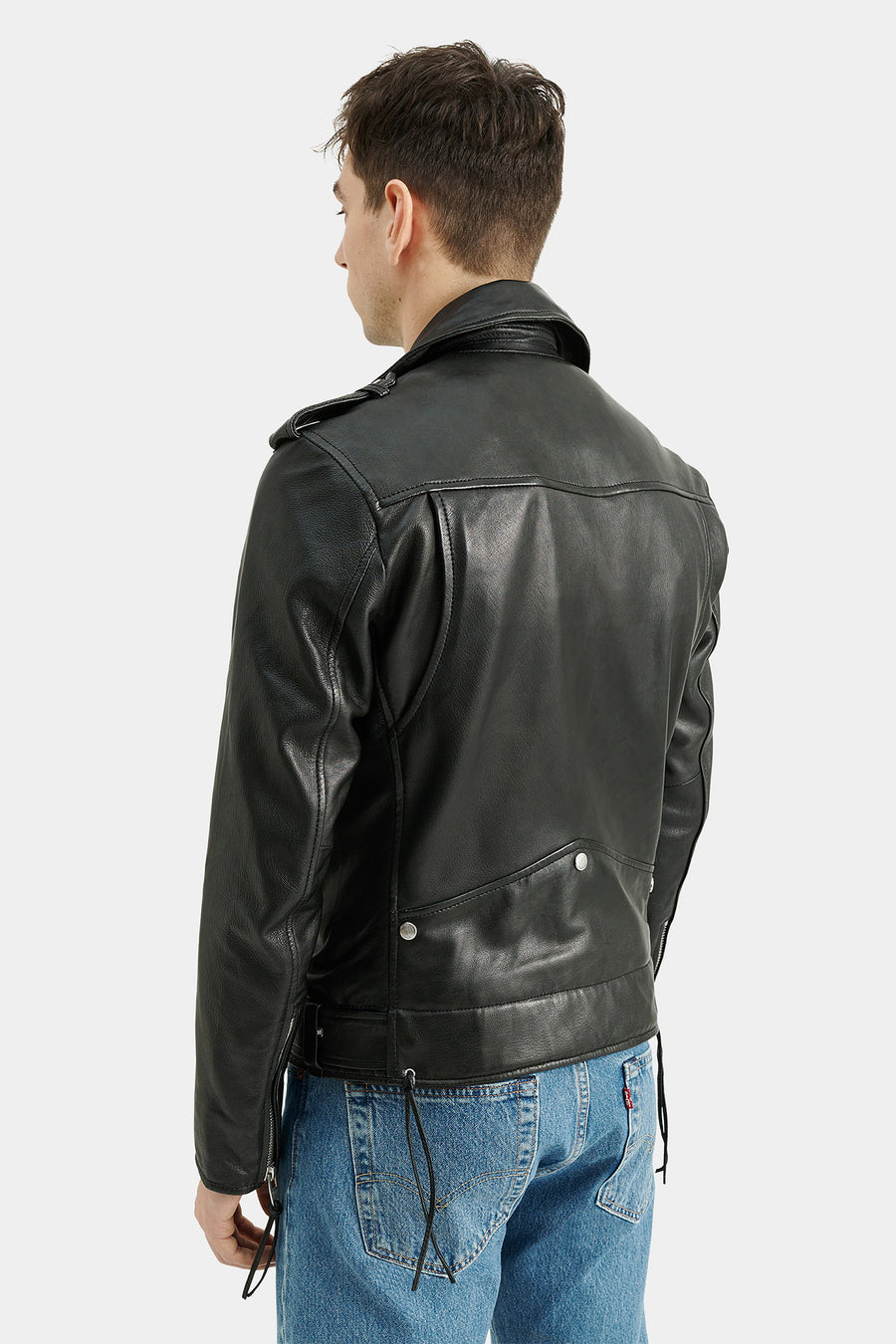 Rockandblue Wilton Biker Zwart Lerenjas