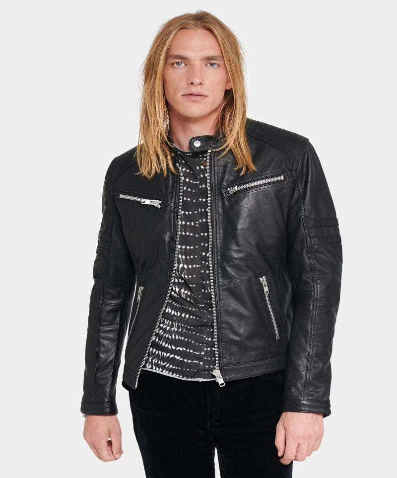Mission Biker Zwart Lerenjas
