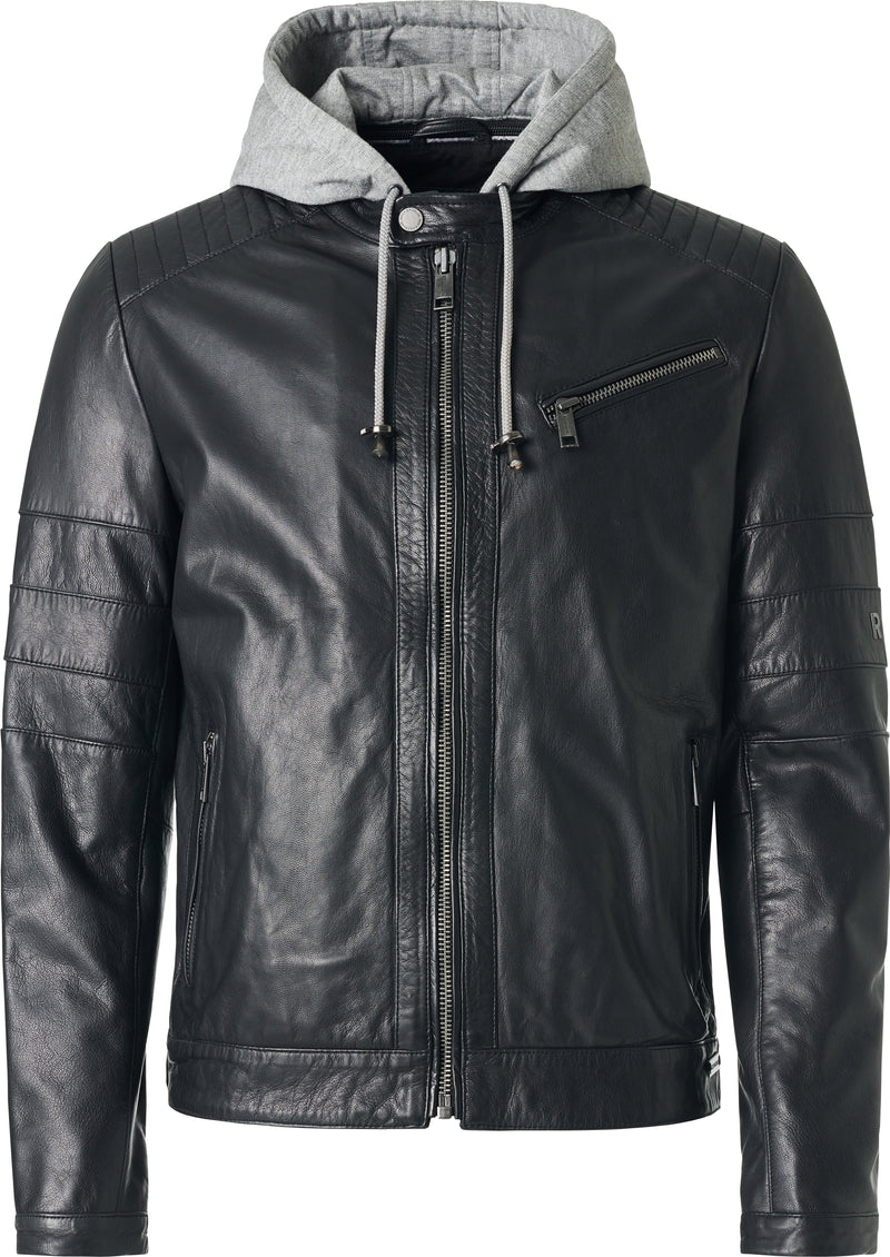 Rock Biker Zwart Lerenjas