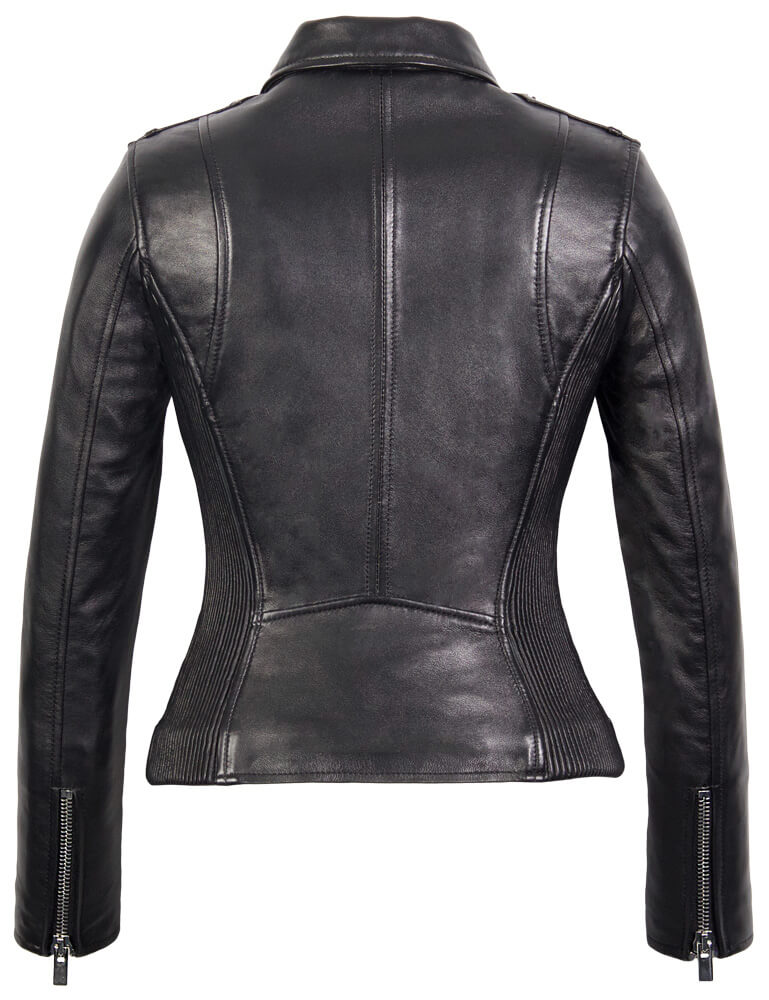 Carlo Sacchi 9905 Biker Perfecto Zwart Lerenjas