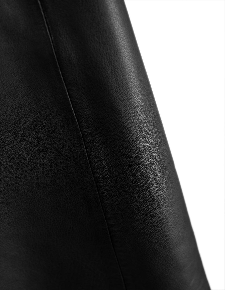 Saki Dania Skirt Zwart Lerenrok