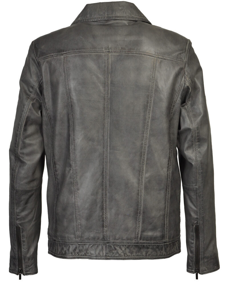 DA004 Classic Grijs Lerenjas