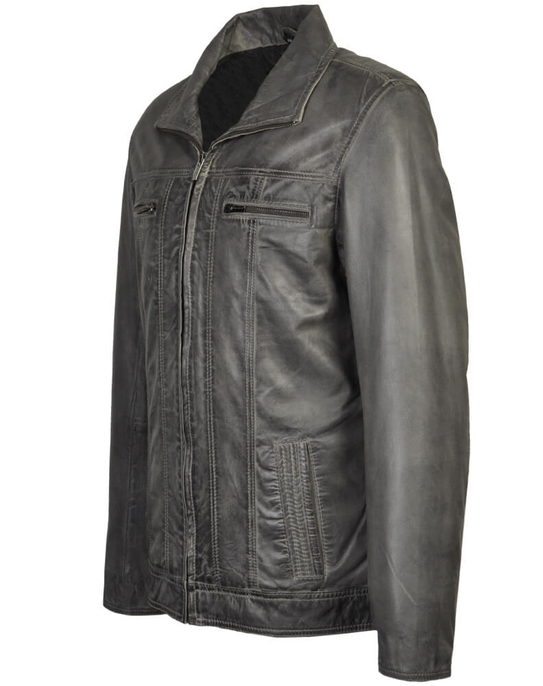DA004 Classic Grijs Lerenjas