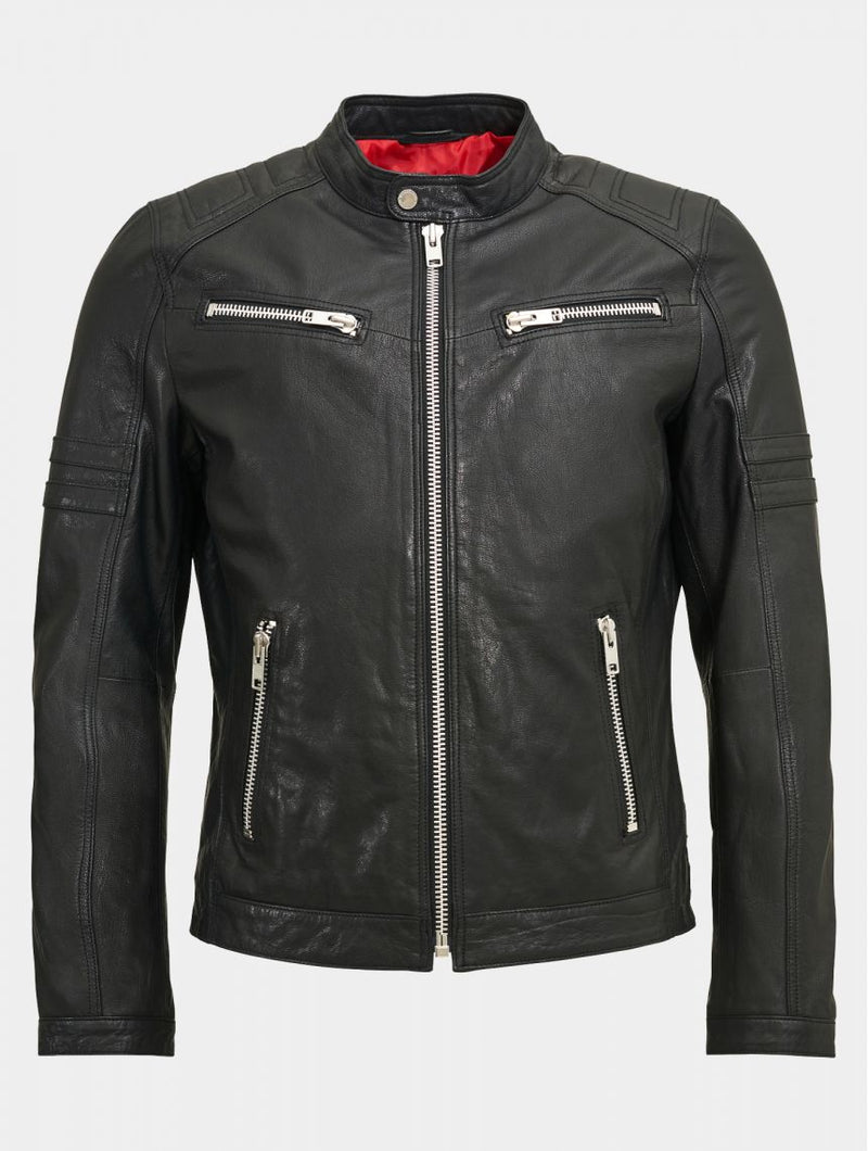 Mission Biker Zwart Lerenjas