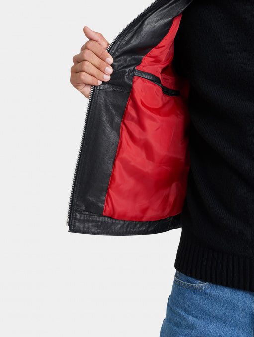 Mission Biker Zwart Lerenjas