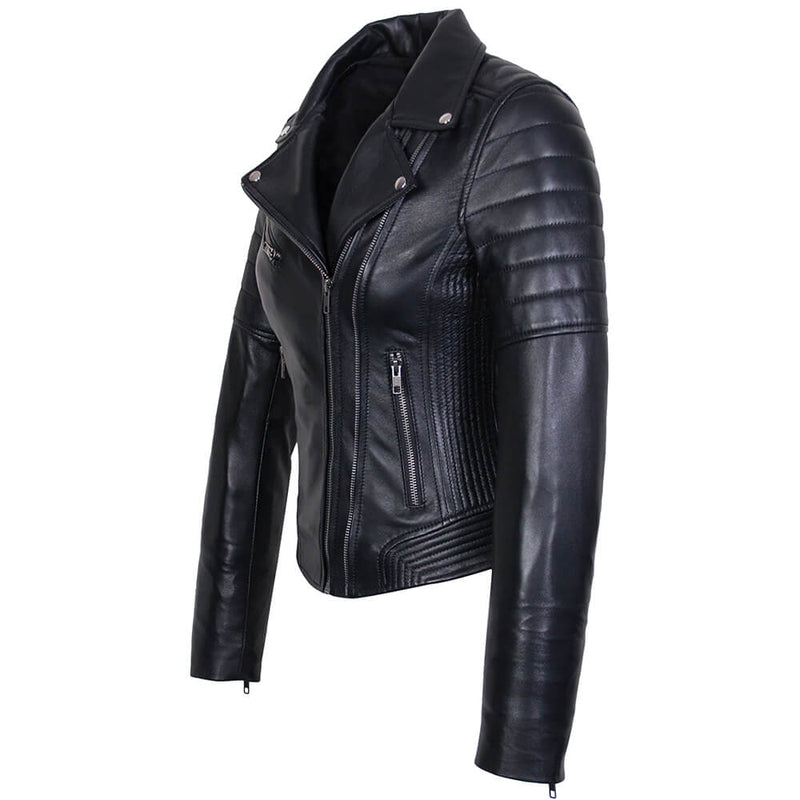 Perfecto Basic Biker Zwart Lerenjas