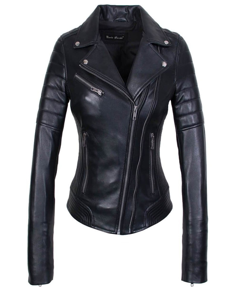 Perfecto Basic Biker Zwart Lerenjas