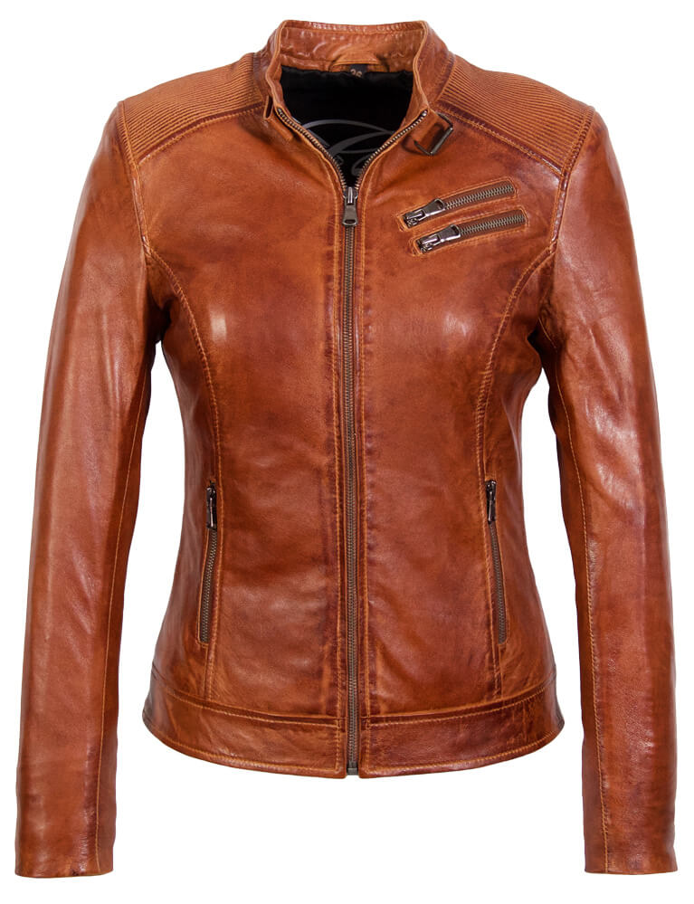 Sonia Kort Cognac Lerenjas