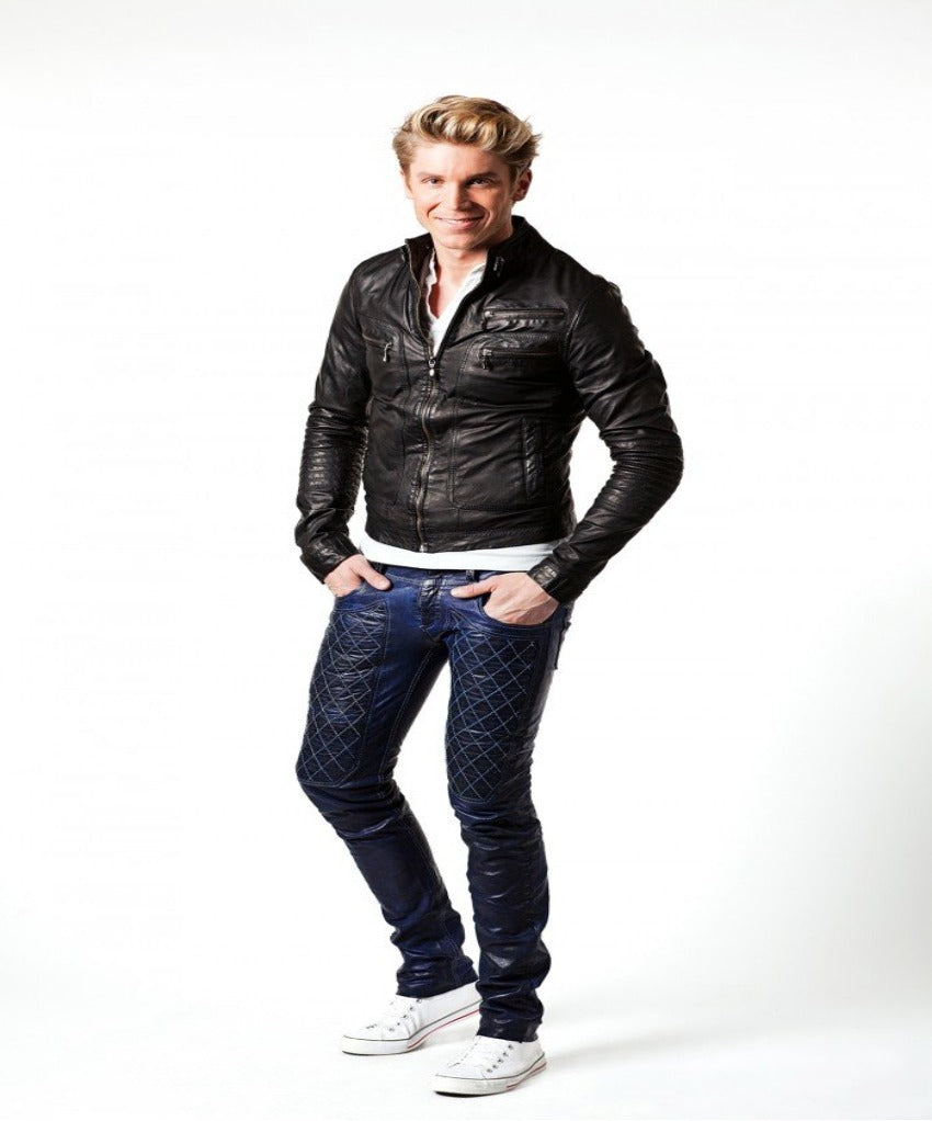 Froccella Willem Biker Zwart Lerenjas