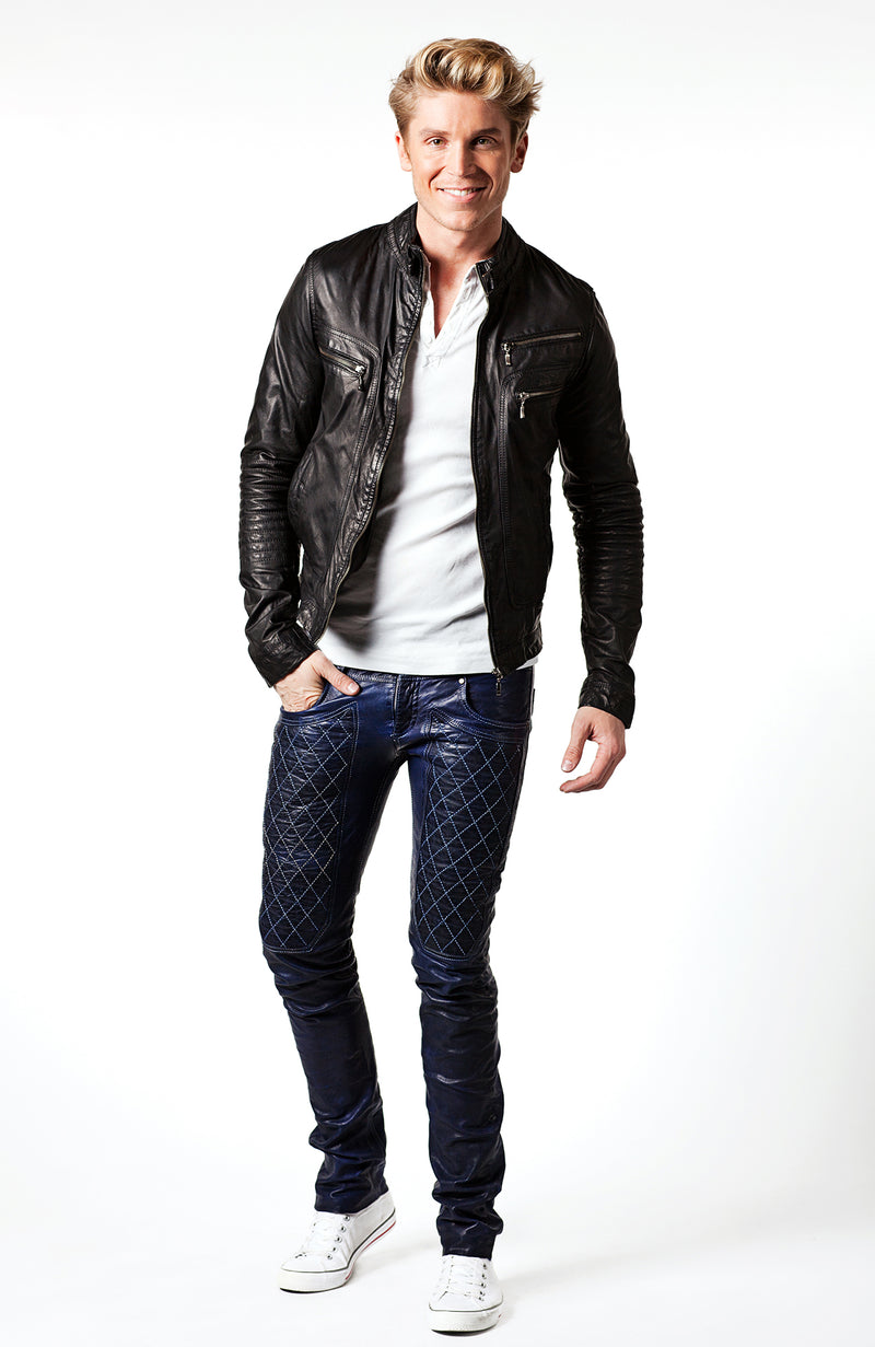 Willem Biker Zwart Lerenjas