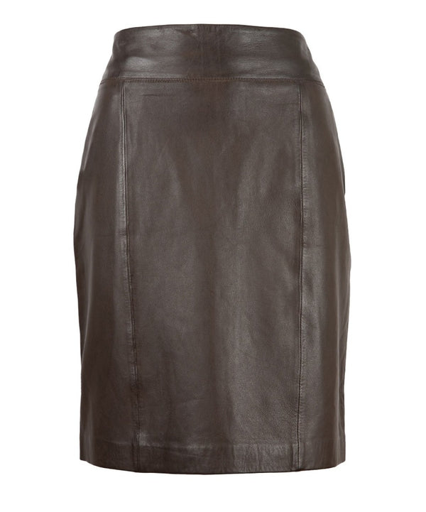 Dania Skirt Bruin Lerenrok