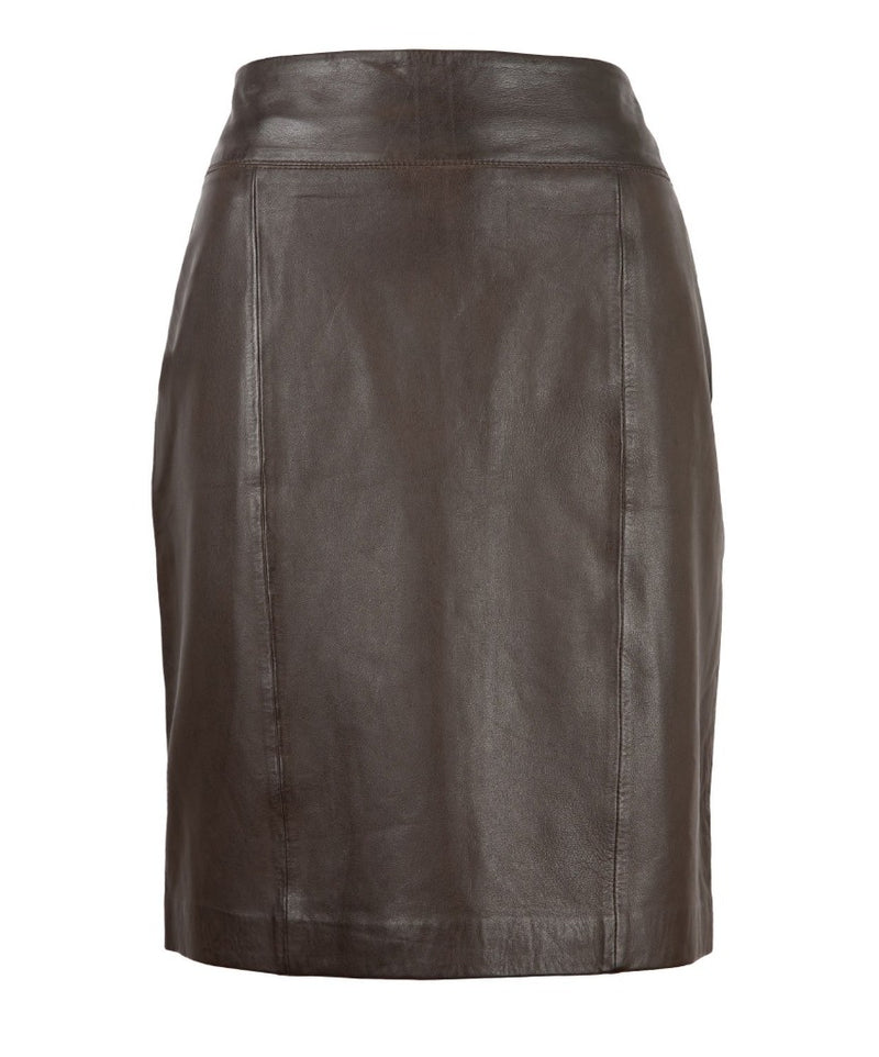 Dania Skirt Bruin Lerenrok